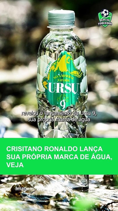 CRISTIANO RONALDO lança sua própria marca de ÁGUA, VEJA