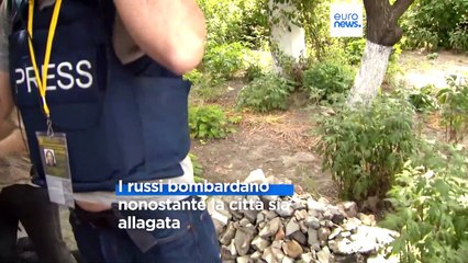 Bombe russe sugli sfollati a Kherson