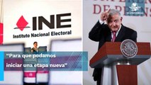 AMLO se reunirá con consejeros del INE en Palacio Nacional
