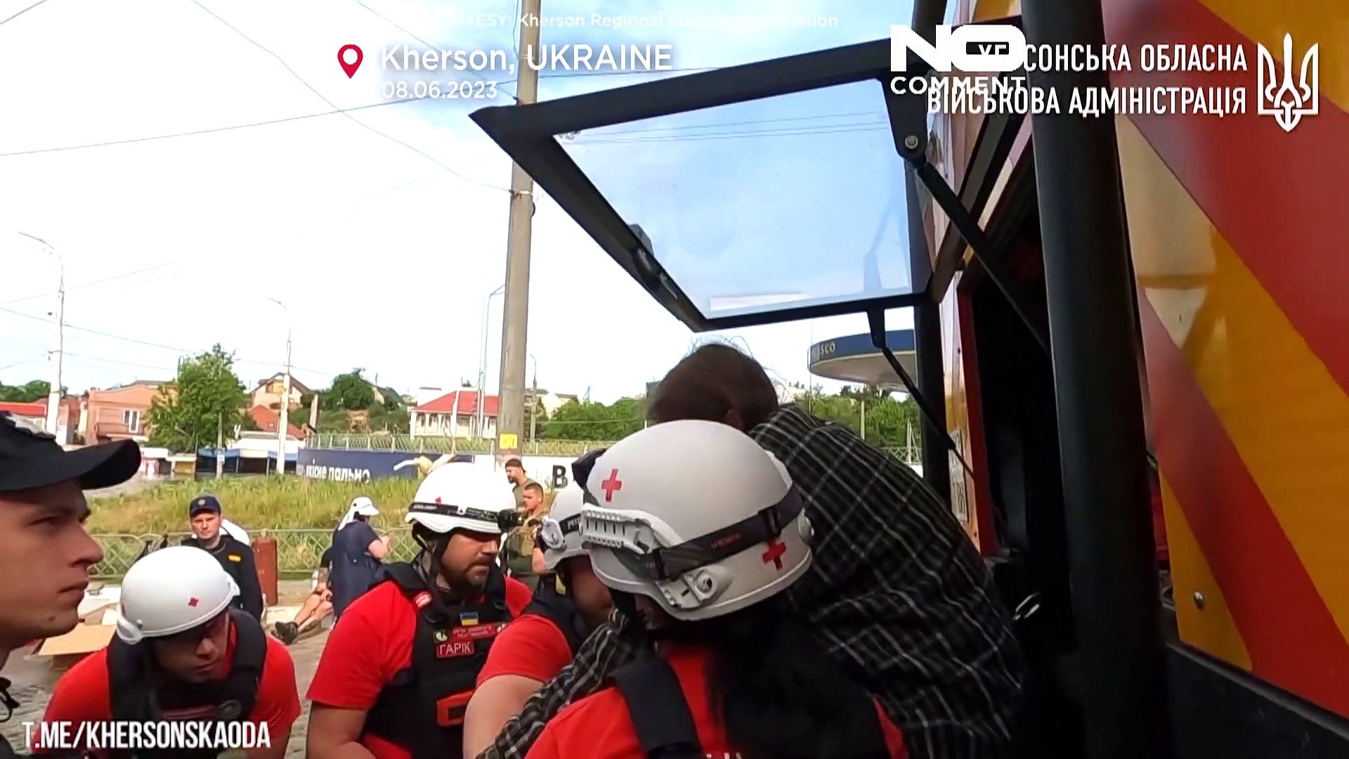 ⁣Херсонская область: спасательные работы продолжаются