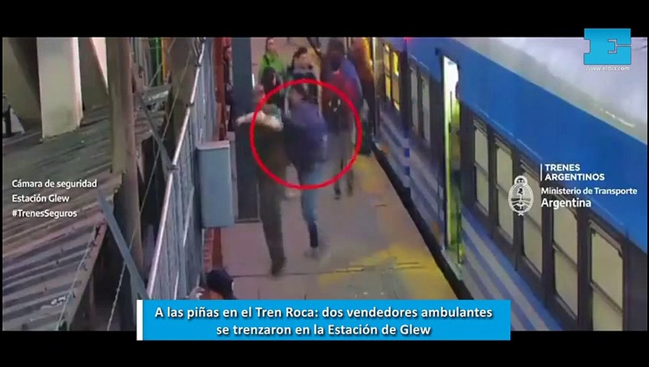 A las piñas en el Tren Roca: dos vendedores ambulantes se trenzaron en la Estación de Glew