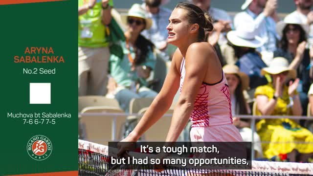Roland-Garros disappointment just another challenge to overcome - Sabalenka