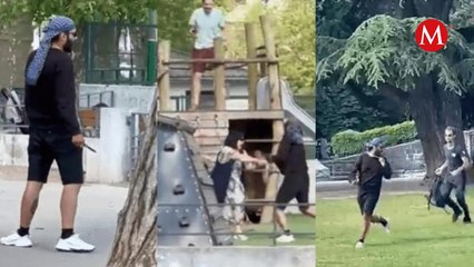 Un hombre ataca con cuchillo a niños en parque de Francia, hay cuatro menores en estado crítico