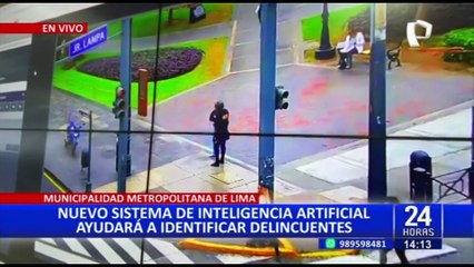 Inteligencia artificial en Lima servirá para identificar a delincuentes de manera rápida