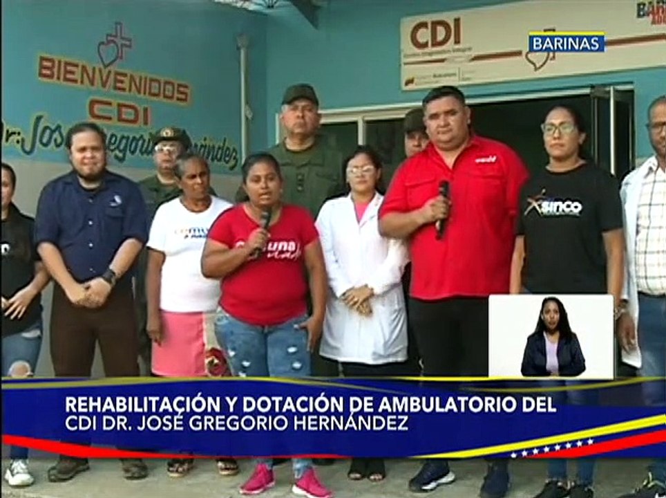 Barinas | Rehabilitan y dotan de insumos médicos CDI  Dr. José Gregorio Hernández en Sabaneta