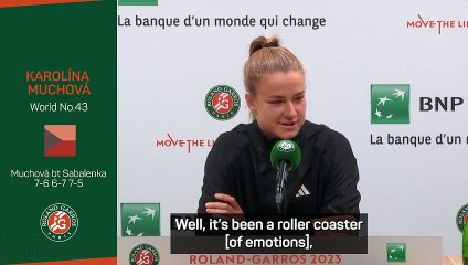 Muchová describes semi-final victory as a 'rollercoaster'