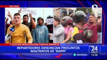 San Miguel: repartidores por delivery protestan exigiendo mejoras salariales