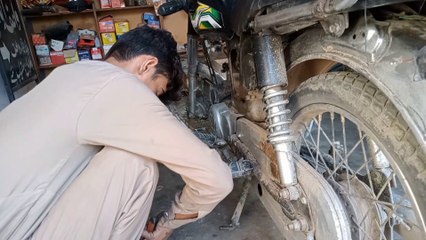 Road Accident and Repair old bike