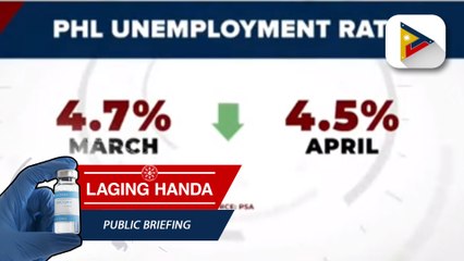 Bilang ng mga Pilipinong walang trabaho nitong Abril, bumaba ayon sa PSA