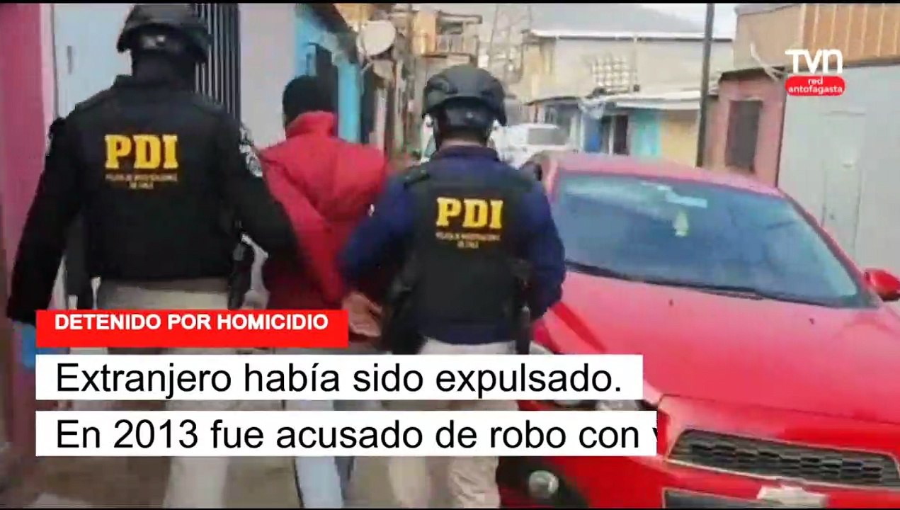 Colombiano expulsado en 2017 es detenido por homicidio cometido en Antofagasta - 24 Horas