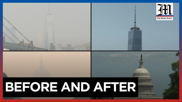 Images of New York City, Washington D.C. covered in toxic haze from Canadian wildfires