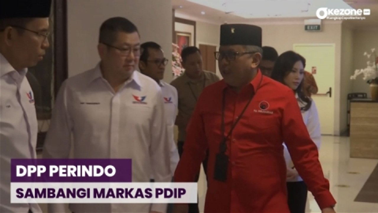 Bahas Kerja Sama Politik, Hary Tanoesoedibjo dan Rombongan DPP Perindo Tiba di Markas PDIP