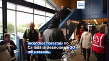 20 mil desalojados por causa de incêndios no Canadá. PM fala em falta de ação climática