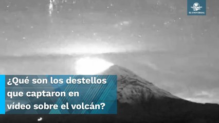 ¿Extraterrestres? Captan destellos rojos sobre el Popocatépetl