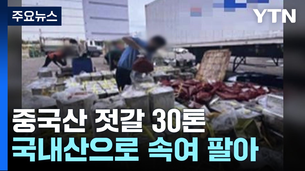 중국산 젓갈 30톤 국내산으로 속여 판 일당 기소 / YTN