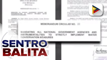 PBBM, inatasan ang lahat ng gov’t agencies na paigtingin ang ‘water conservation measures’