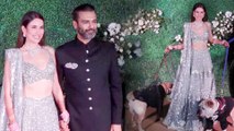 Sonnalli Seygall Arrives With Her Dogs At Her Wedding Reception
