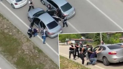 Bursa'da flm sahnelerini aratmayan uyuşturucu operasyonu! Havadan ve karadan takiple böyle yakalandı