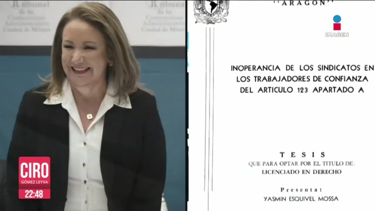 Jueza determina que ministra Yasmín Esquivel es la autora de su tesis de licenciatura