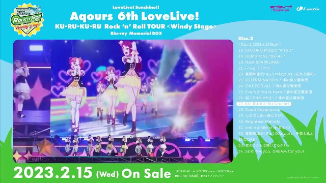 Love Live! Sunshine!! Aqours 6th LoveLive! ~KU-RU-KU-RU Rock 'n' Roll TOUR~ ＜WINDY STAGE＞ Bande-annonce (EN)