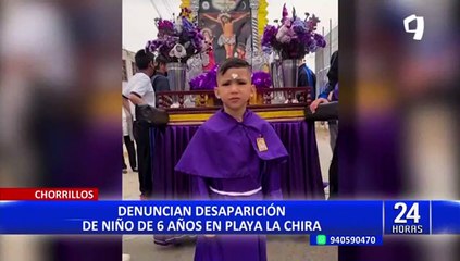 Chorrillos: niño desaparece en playa y policía dice que esperen a que el mar devuelva su cuerpo
