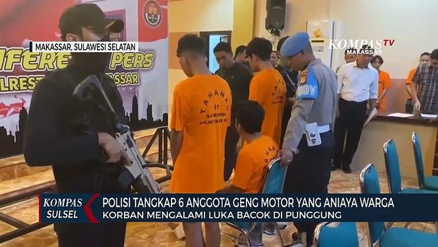 Polisi Tangkap 6 Anggota Geng Motor Yang Aniaya Warga