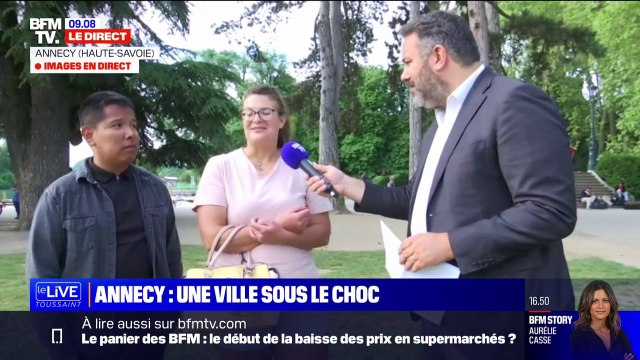 La vie continue : ces Annéciens reviennent sur les lieux du drame après l'attaque au couteau à Annecy