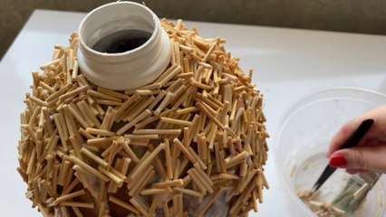 DIY Creative idea from paper and wooden sticks | Home decor