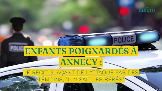Enfants poignardés à Annecy : le récit glaçant de l'attaque par des témoins, il visait les bébés
