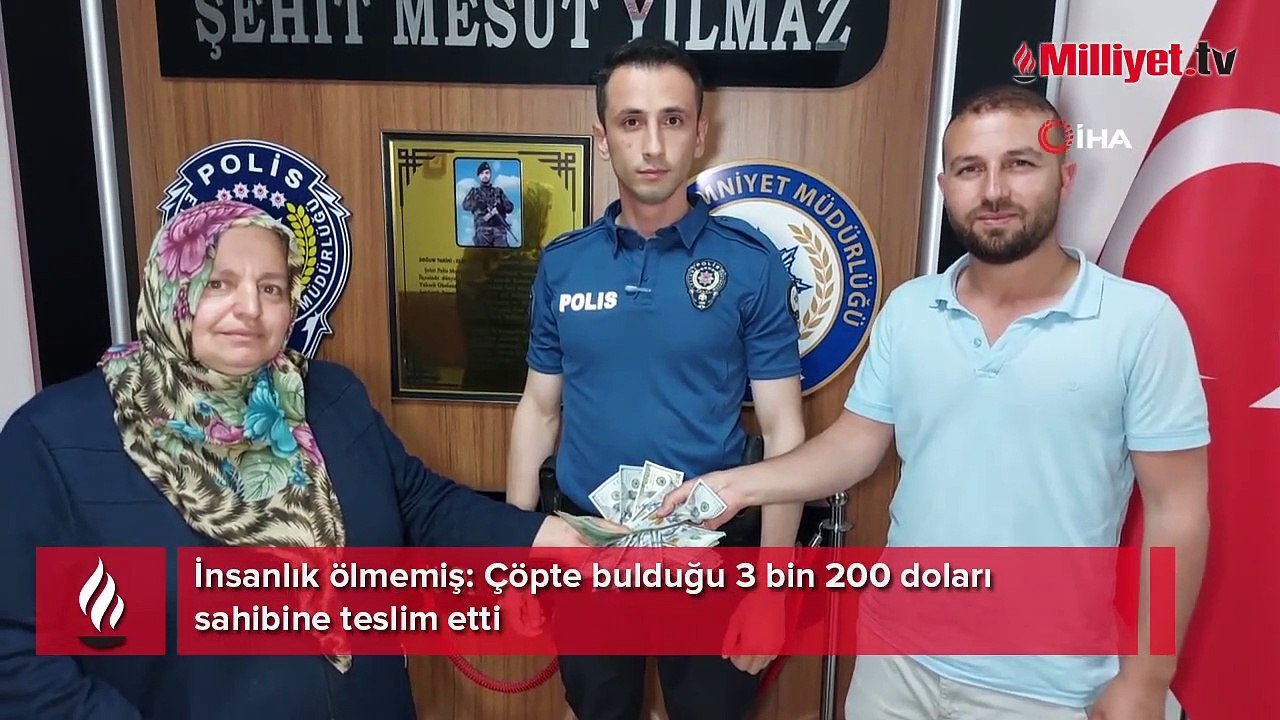 İnsanlık ölmemiş: Çöpte bulduğu 3 bin 200 doları sahibine teslim etti
