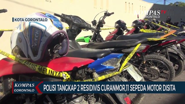Polisi Tangkap 2 Residivis Curanmor, 11 Sepeda Motor Disita