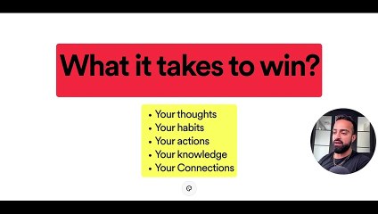 WHAT IT TAKES TO WIN