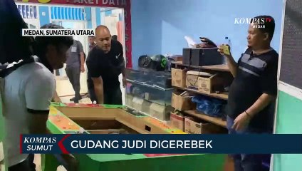 Polrestabes Medan Gerebek Gudang Judi