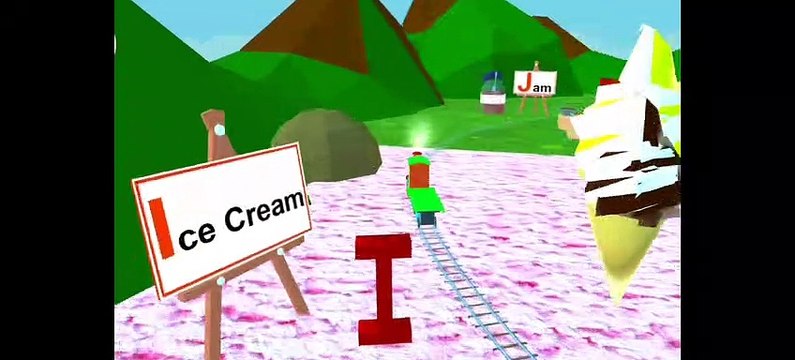 Edukasi Anak: Lagu Abc Dengan Animasi Kereta | Abc Song With Train Animation / Green Color