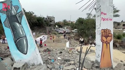 Filistinli sanatçılar, İsrail'in çocuklara yönelik şiddetini resmetti