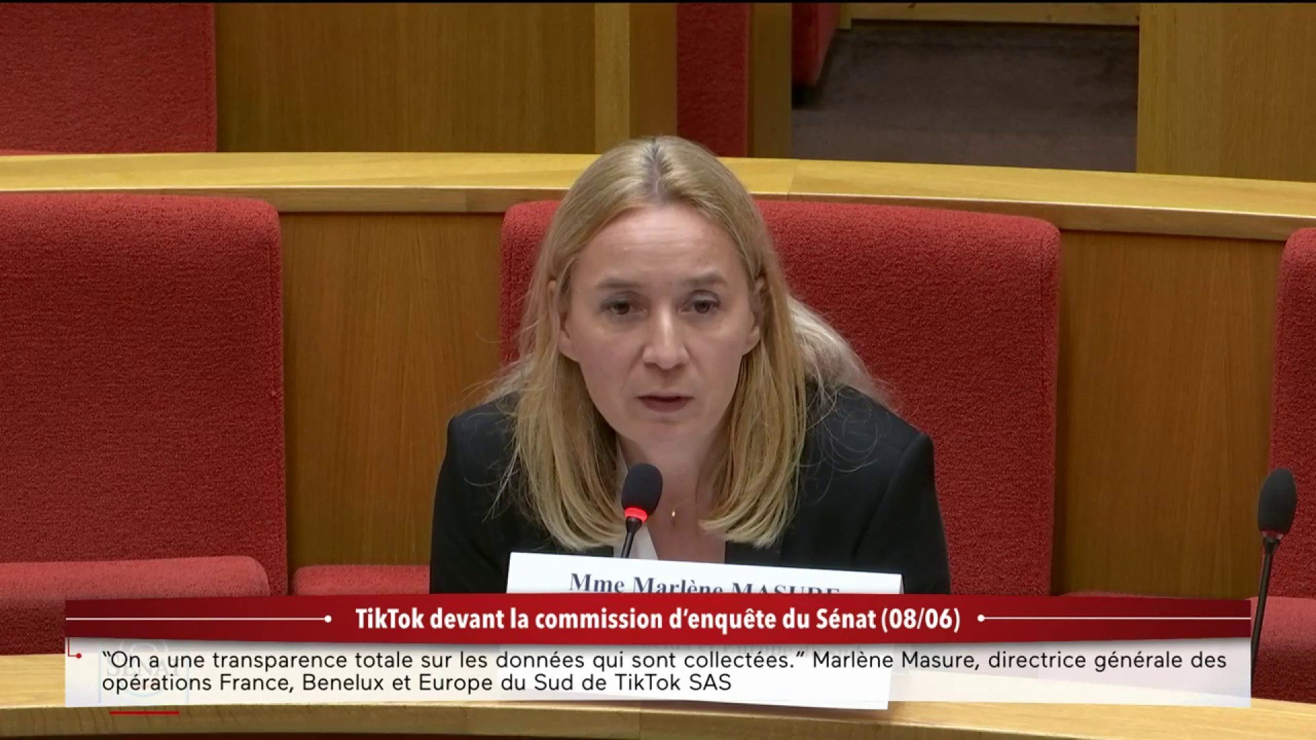 ⁣Commission d'enquête TikTok :