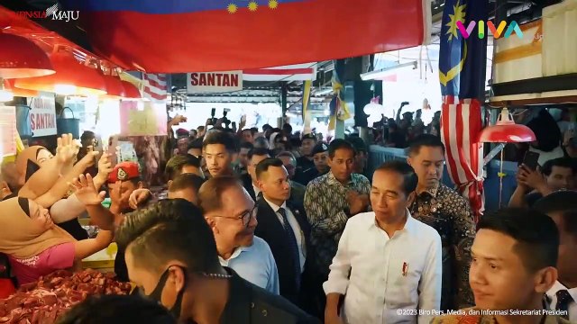 Ditemani PM Malaysia, Jokowi Blusukan ke Pasar Kuala Lumpur