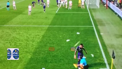 Fiorentina Captain Cristiano Biraghi was Struck by an Object thrown by West Ham Fans