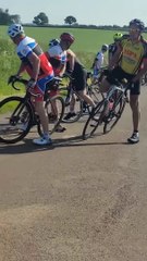 Wild Boars Knock Over Cyclists