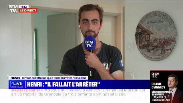 Henri, le héros au sac à dos d'Annecy: C'est profondément anti-chrétien de s'en prendre à des êtres faibles