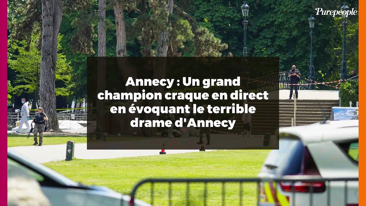 Annecy : Un grand champion craque en direct en évoquant le terrible drame d'Annecy