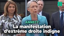 À Annecy, la manifestation d’extrême droite indigne Élisabeth Borne et de nombreux élus