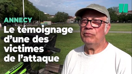 "Il essayé de me poignarder", le témoignage d'une des victimes de l'attaque au couteau à Annecy