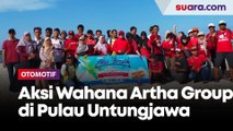 Acara Bersih Sampah Pulau Untungjawa dan Jalan-jalan Kampung Wisata bersama Wahana Honda
