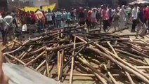 बक्सर: भीषण आग लगने से लाखों रुपए की संपत्ति सहित आधा दर्जन मवेशी जलकर राख, देखें वीडियो