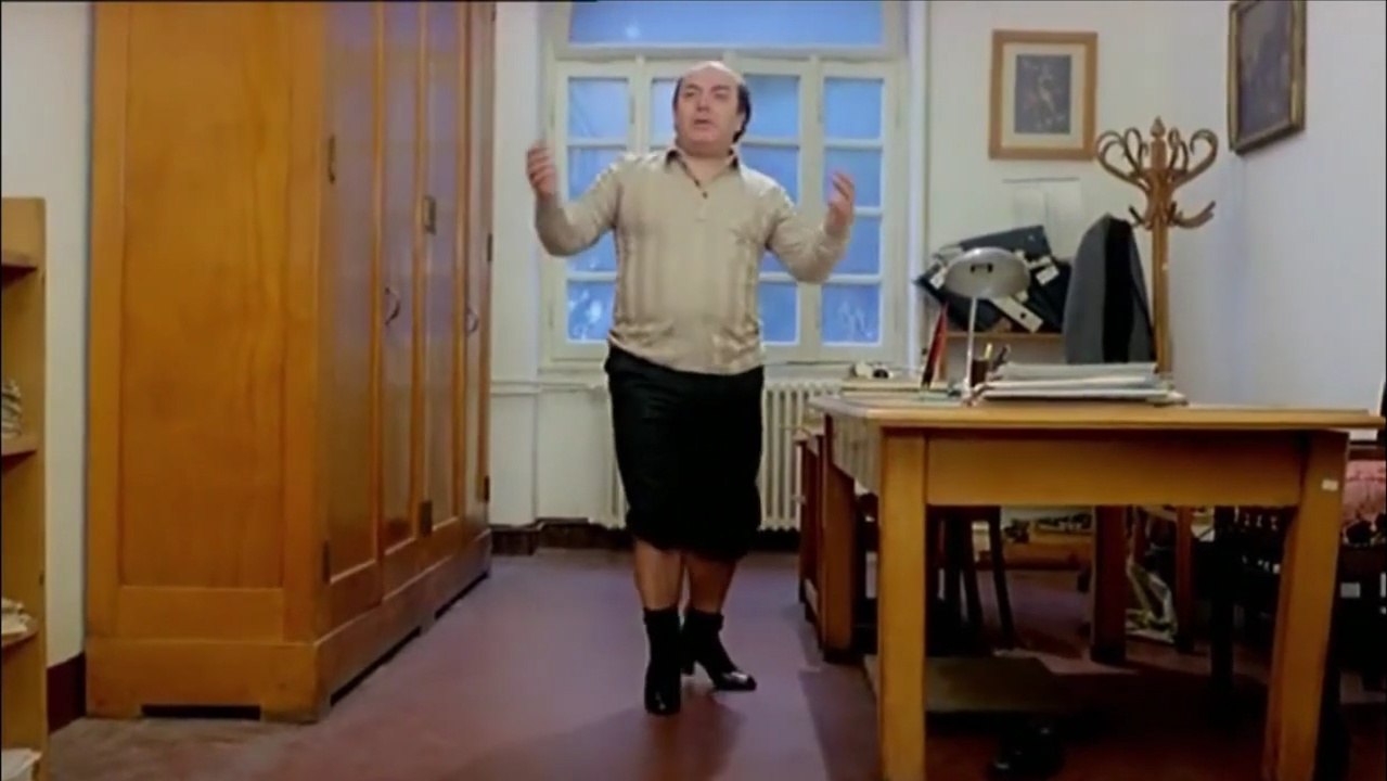 Lino Banfi, Vieni avanti cretino, movimento sussultore e ondulatore