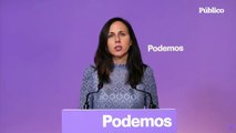 Podemos da un 'sí' condicionado a la unidad con Sumar y seguirá negociando para levantar el 