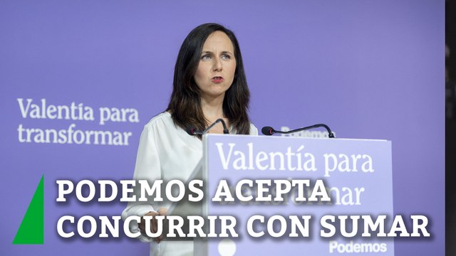 Podemos acepta concurrir con Sumar pero exige a Yolanda Díaz que retire el veto a Irene Montero