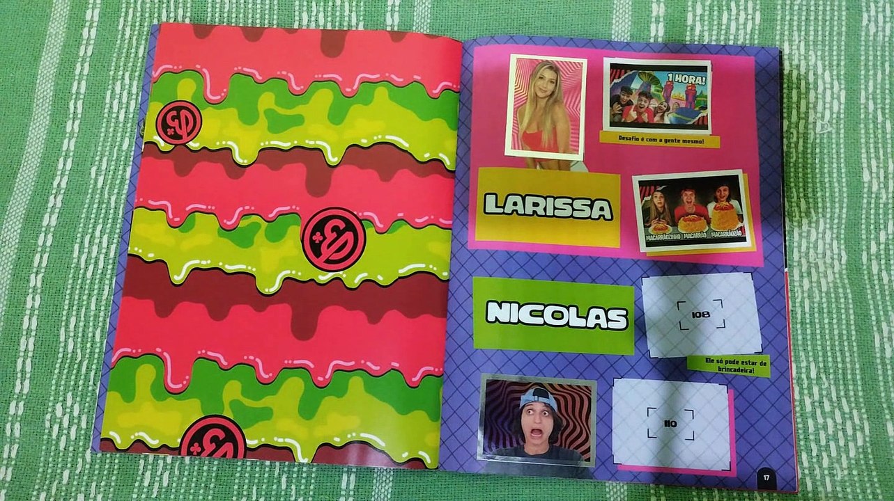 Album de figurinhas ENALDINHO colando as figurinhas video 4