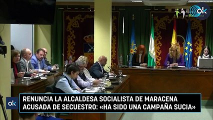Renuncia la alcaldesa socialista de Maracena acusada de secuestro: «Ha sido una campaña sucia»